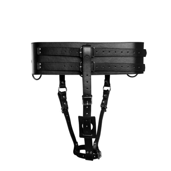 Belt with Vibrator Holder   Black - obrazek 5