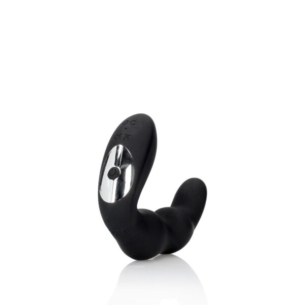 Bent Vibrating Prostate Massager with Remote Control   Black - obrazek 5
