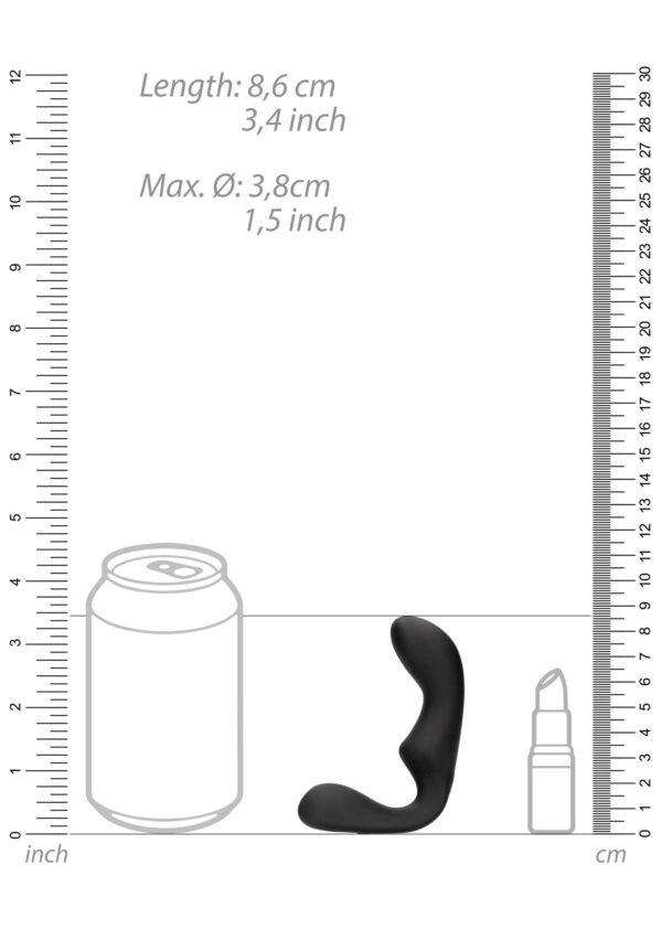 Pointed Vibrating Prostate Massager with Remote Control   Black - obrazek 5