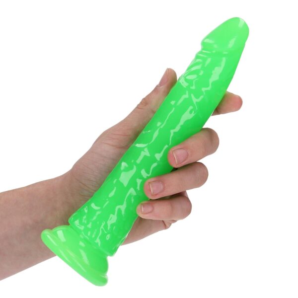 Slim Realistic Dildo with Suction Cup   Glow in the Dark   8 / 20 cm - obrazek 5