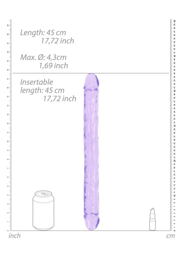 Realistic Double Dong   18 / 45 cm - obrazek 5