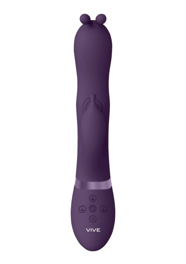 Gada   Vibrating Bunny Ear G Spot Rabbit with Pulse Wave Shaft - obrazek 5