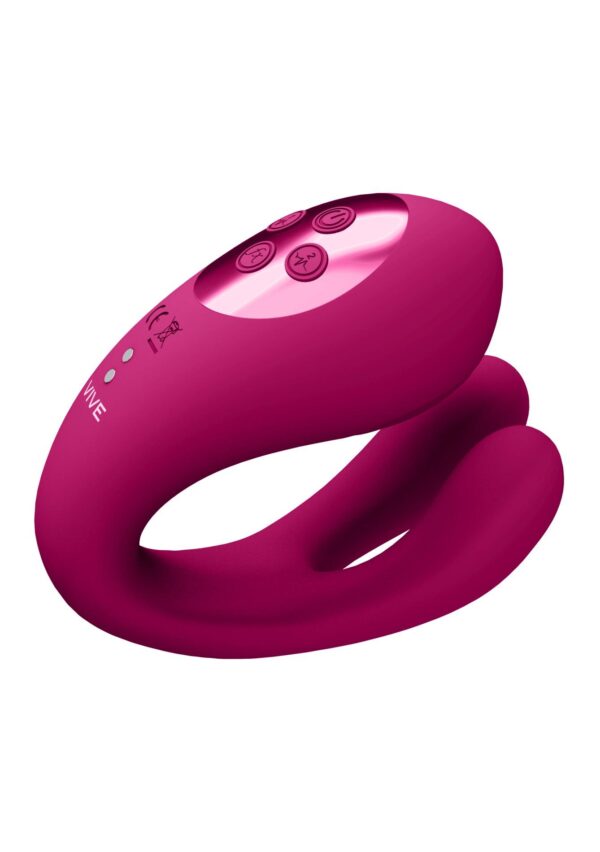 Yoko   Triple Action Vibrator Dual Prongs with Clitoral Pulse Wave - obrazek 5