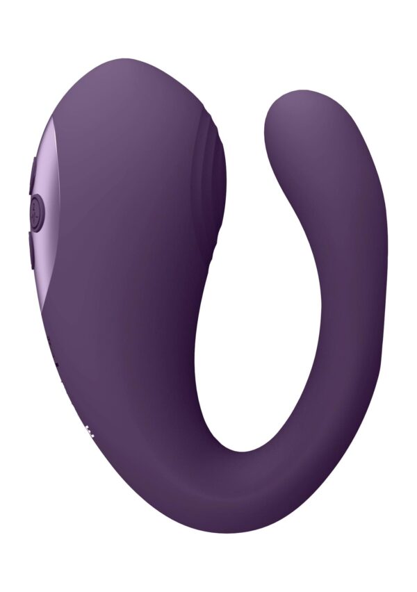 Yoko   Triple Action Vibrator Dual Prongs with Clitoral Pulse Wave - obrazek 5