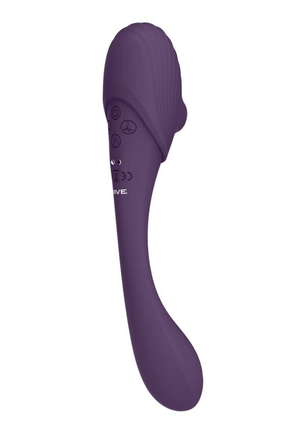 Mirai   Double Ended Pulse Wave & Air Wave Bendable Vibrator - obrazek 5