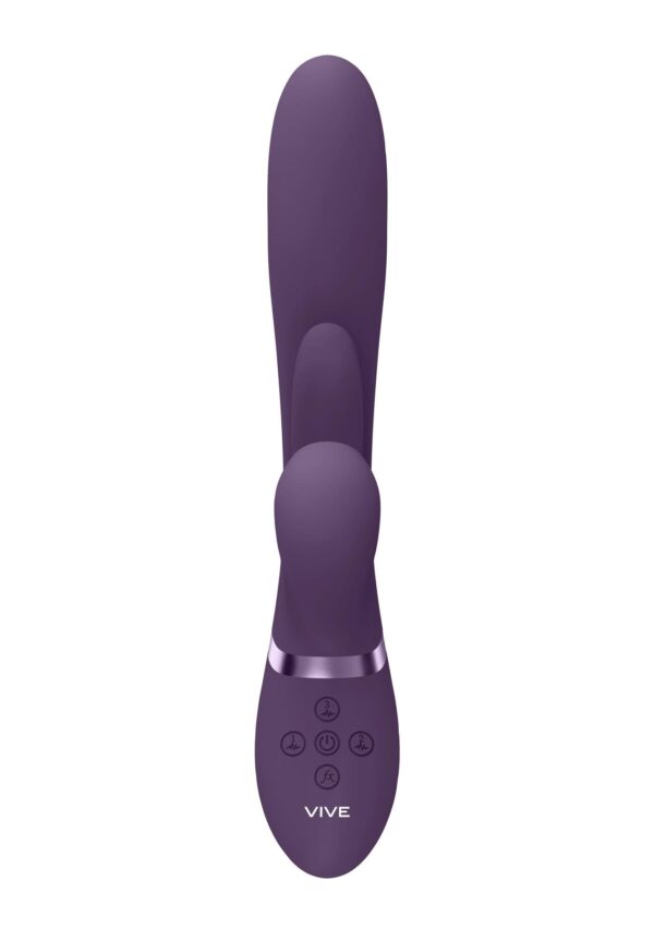 Kura   Thrusting G Spot Vibrator with Flapping Tongue and Pulse Wave Stimulator - obrazek 5