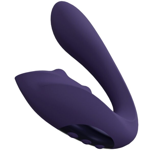 VIVE   Yuki   Rechargeable Dual Motor   G Spot Vibrator with Massaging Beads   Purple - obrazek 5