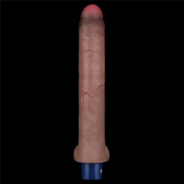10.5 REAL SOFTEE Rechargeable Silicone Vibrating Dildo - obrazek 5