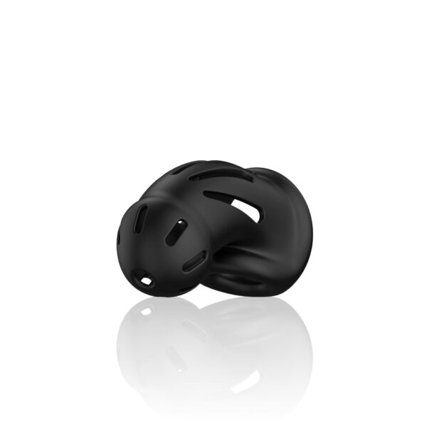 Model 27   Ultra Soft Silicone Chastity Cage   Black - obrazek 5