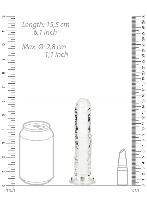 Straight Realistic Dildo with Suction Cup   6 / 14,5 - obrazek 5