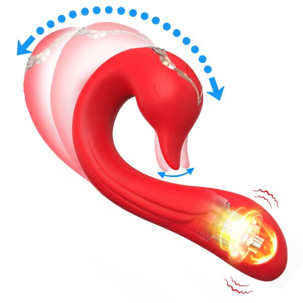 Swan Red, 9 vibration functions - obrazek 5