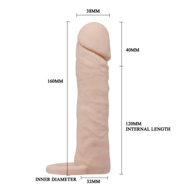 PRETTY LOVE   PENIS SLEEVE MEDIUM - obrazek 5