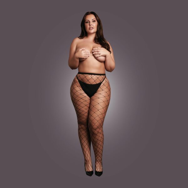 Panty with big fishnet structure. - obrazek 5