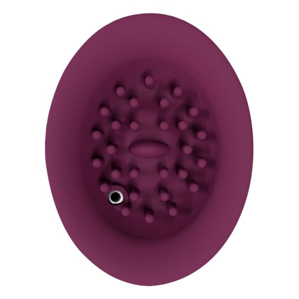 Twitch 3   Rechargeable Vibrator & Suction   Silicone   10 Speed   Burgundy - obrazek 5