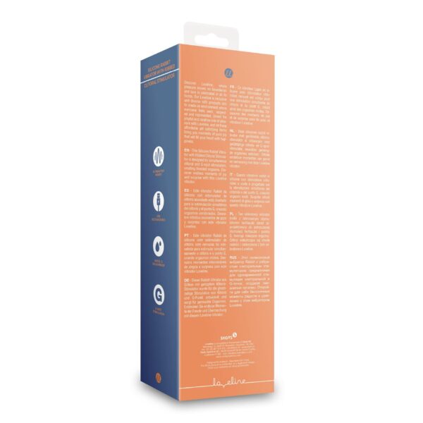 Silicone Rabbit Vibrator with Ribbed Clitoral Stimulator - obrazek 5
