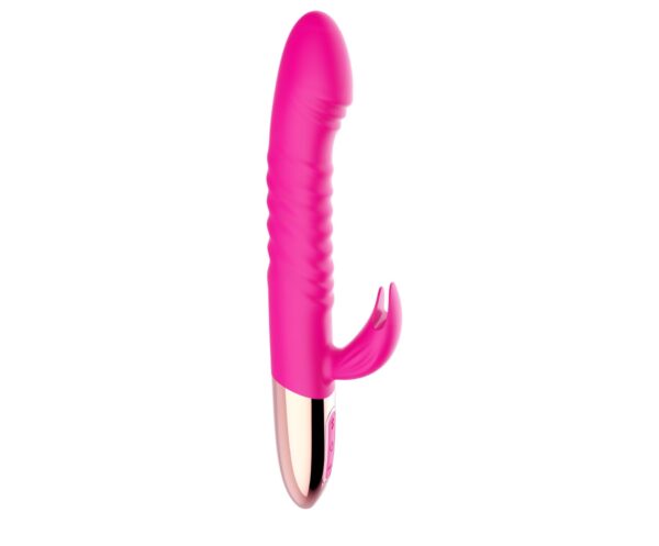 Wibrator   Rechargeable Thrusting Vibrator USB 10 Functions   Heating - obrazek 5