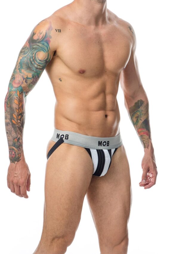 MOB Stripe Classic Jock White - obrazek 5