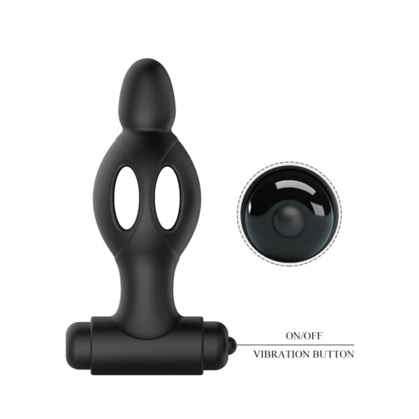 MR PLAY   SILICONE VIBRATING ANAL PLUG - obrazek 5