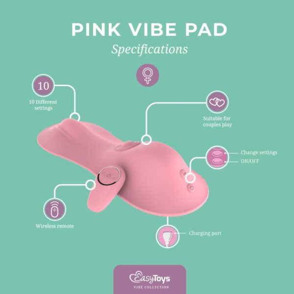 Vibe Pad Tapping + Vibrating   Pink - obrazek 5