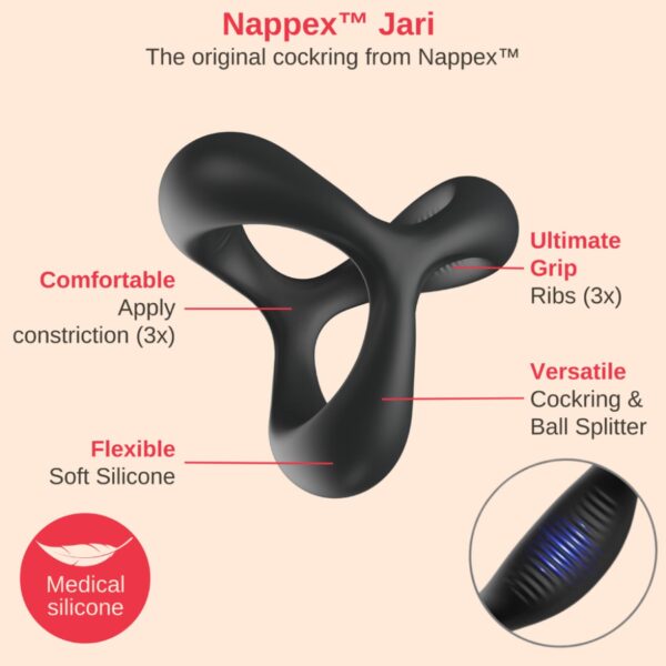 Cockring   Nappex™ Jari   Premium Cockrings (10 Languages) - obrazek 5