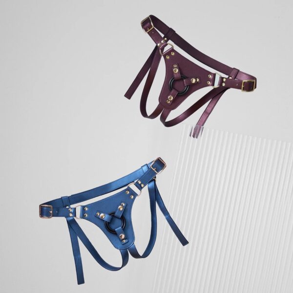 HARNESS SIMILI GENEROUS   ONE SIZE   AUBERGINE - obrazek 5