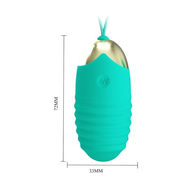 PRETTY LOVE   JESSICA Dream chaser 3, Green, Wireless remote control 12 vibration functions - obrazek 4