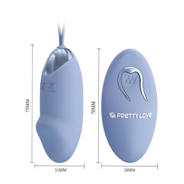 PRETTY LOVE   JULIA Dream chaser 2, Blue, Wireless remote control 12 vibration functions - obrazek 4