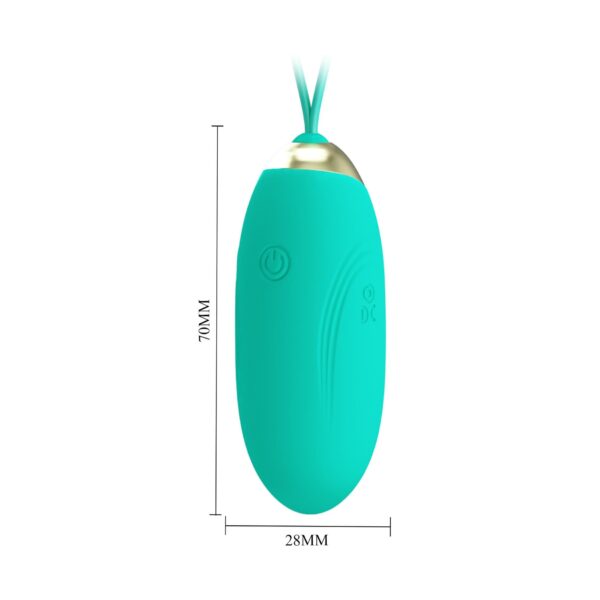 PRETTY LOVE   JENNY Dream chaser 1, Green, Wireless remote control 12 vibration functions - obrazek 4