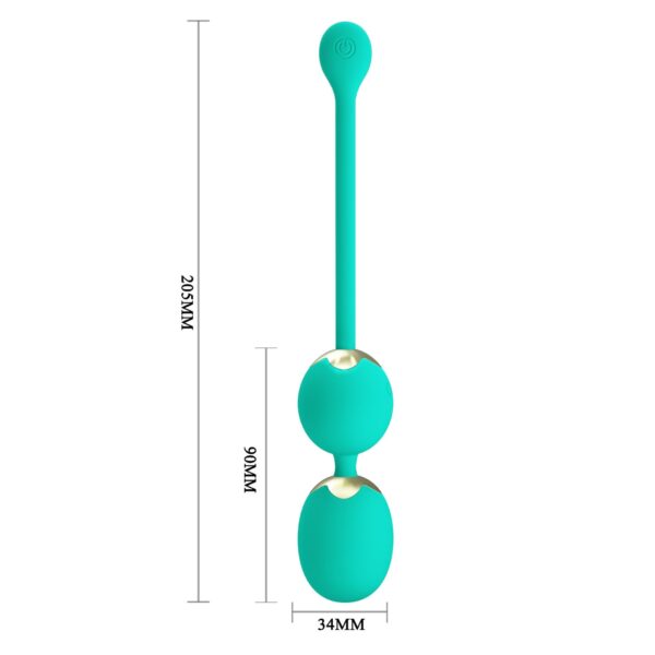 PRETTY LOVE   LECHIES  Dream chaser 5, Green, Wireless remote control 12 vibration functions Memory function - obrazek 5