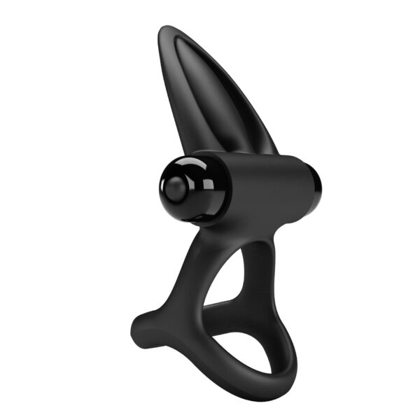 PRETTY LOVE   VIBRATION COCK RING Black, 10 vibration functions - obrazek 5