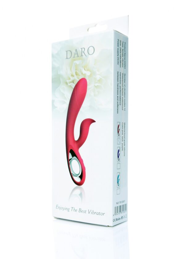 Wibrator Daro,12 funkcji, USB Różowy - obrazek 5