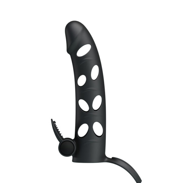 PRETTY LOVE   Vibrating Penis Sleeve with Ball Strap - obrazek 5