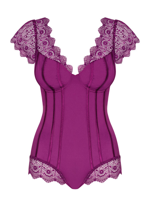 Bielizna Moketta body fioletowe L/XL - obrazek 5