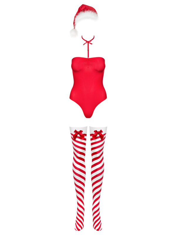 Bielizna Kissmas body czerwone L/XL - obrazek 5