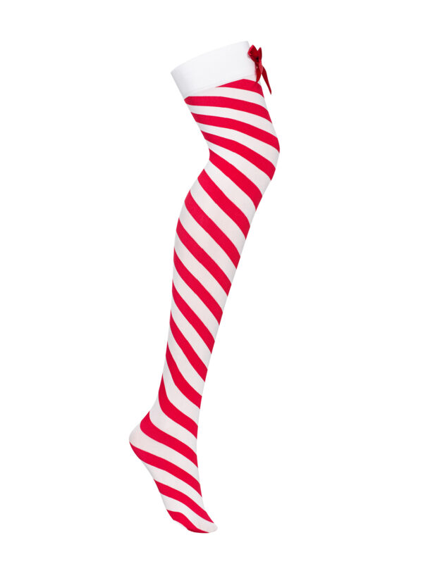 Bielizna Kissmas pończochy czerwone  S/M - obrazek 5
