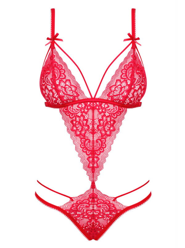 Bielizna Lovlea body czerwone L/XL - obrazek 5