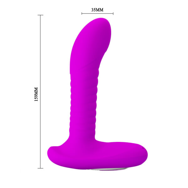 PRETTY LOVE   PROSTATE MASSAGER, USB 3 rot; 12 vibr. USB - obrazek 3