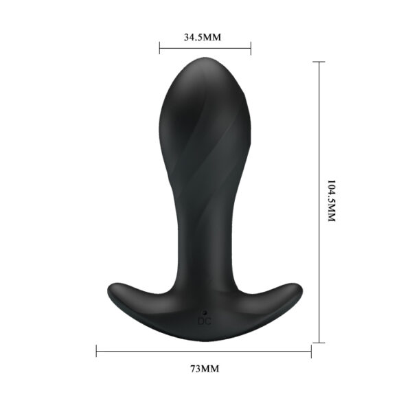 PRETTY LOVE   Anal Plug Massager 12 Functions USB - obrazek 5