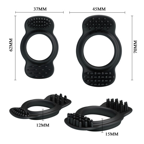 BAILE   Double cock ring - obrazek 5
