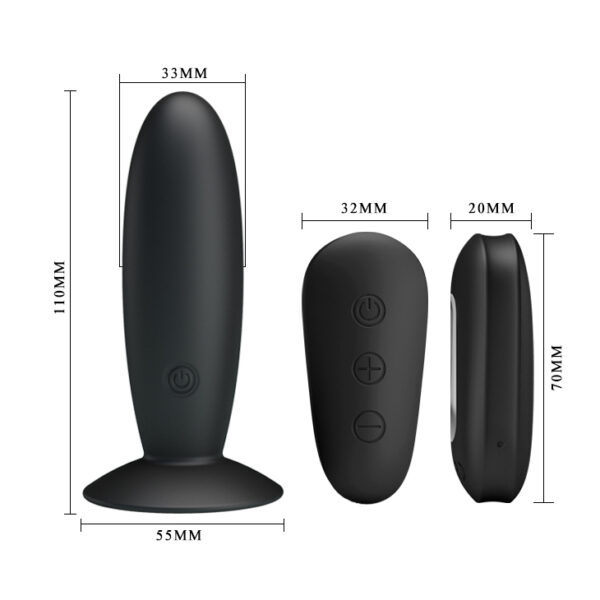 MR PLAY   Remote Control Vibrating Anal Plug - obrazek 5