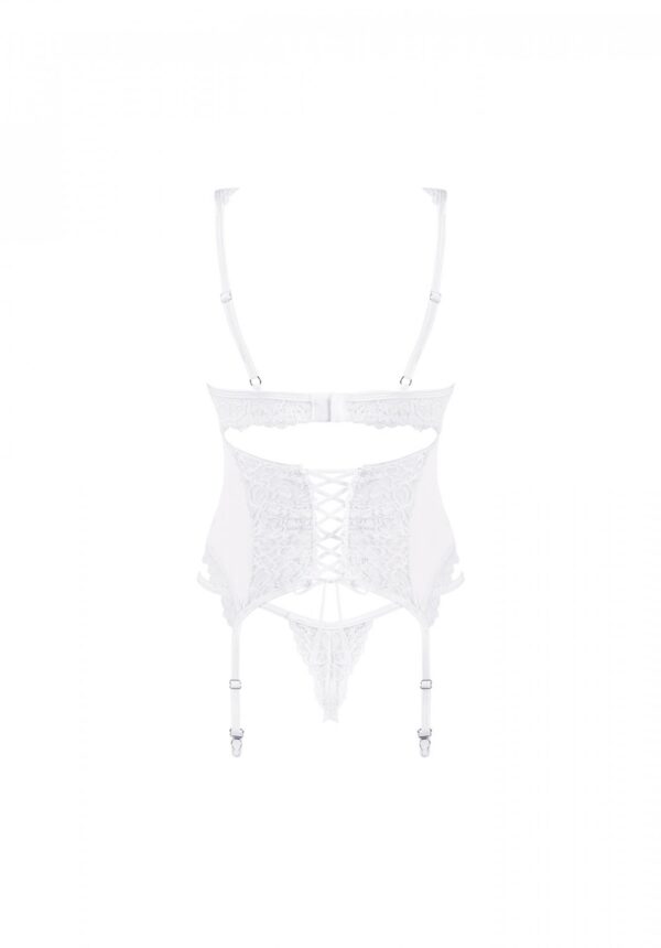 Bielizna Amor Blanco gorset i stringi biały L/XL - obrazek 6