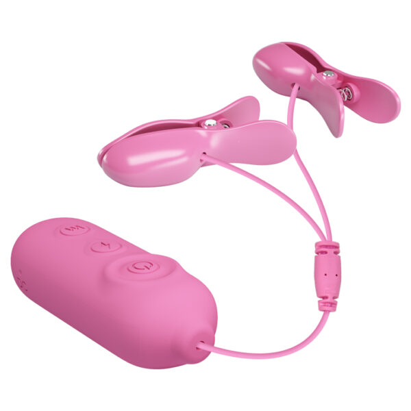 PRETTY LOVE  NIPPLE CLIP, 7 vibration functions 3 electric shock functions - obrazek 4
