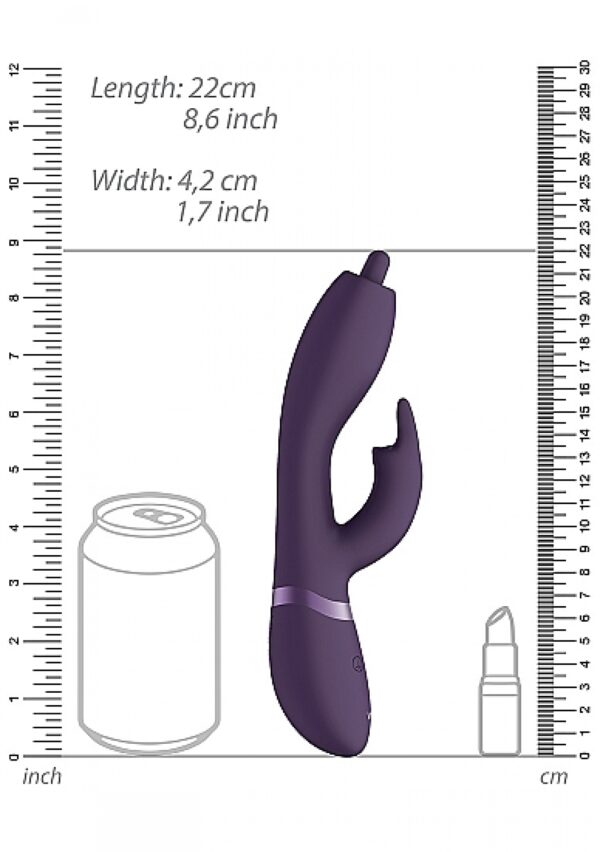 Wibrator Nilo   Pinpoint Rotating G spot Rabbit   Purple - obrazek 5