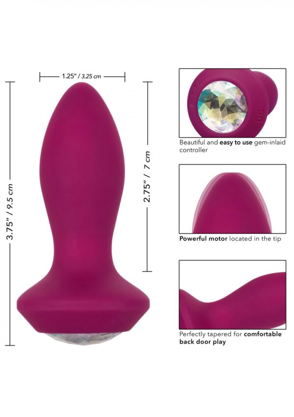 Vibrating Petite Crystal Probe Purple - obrazek 6