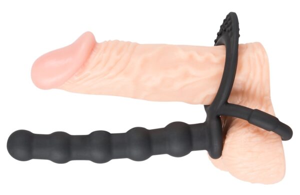 Black Velvets Cock & ball ring - obrazek 6