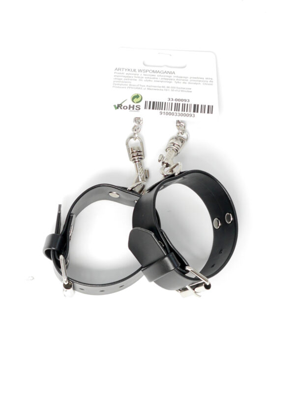 Fetish B   Series Handcuffs with studs 3 cm - obrazek 6