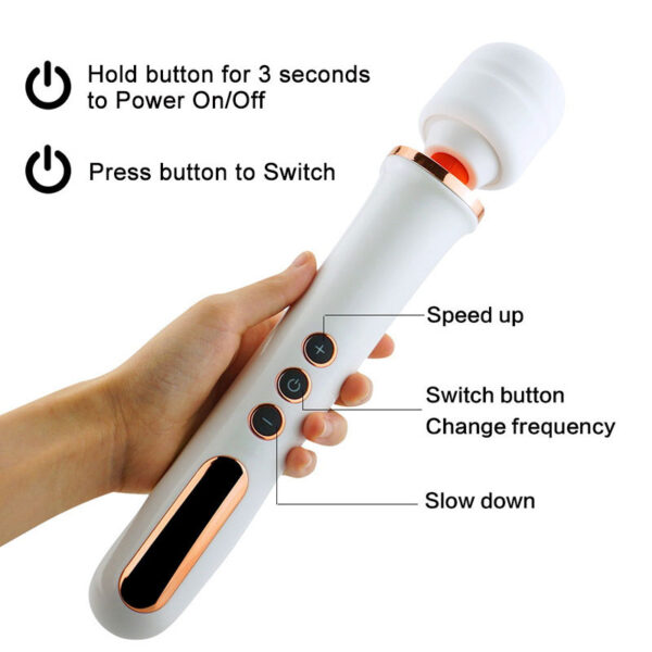 Stymulator Massager Super Powerful USB Black 10 Function - obrazek 6
