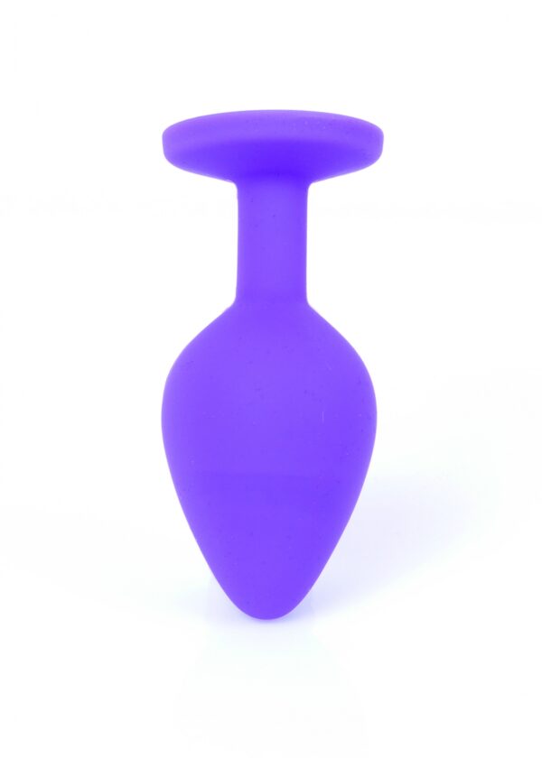 Plug Jewellery Purple Silicon PLUG Medium  Red Diamond - obrazek 6