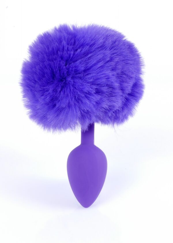 Plug Jewellery Silicon PLUG   Bunny Tail   Purple - obrazek 6