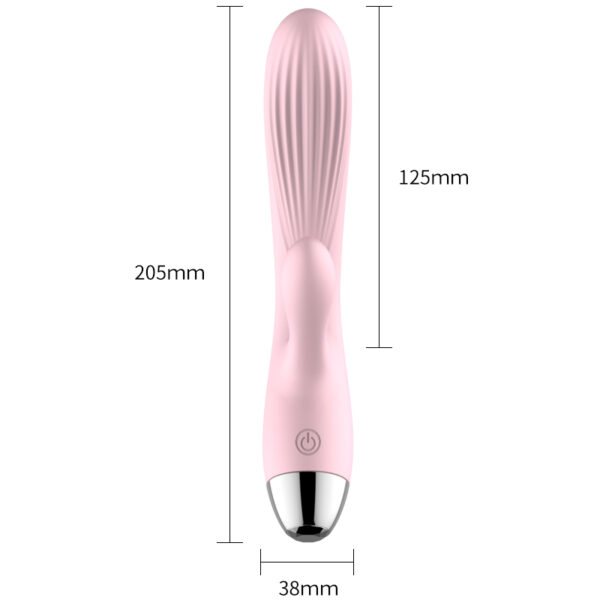 Wibrator  B    Series, Silicone Vibrator Pink USB 10 Function / Heating - obrazek 6